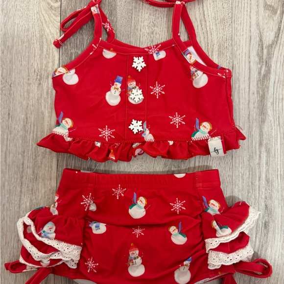 Love + Grow 12 months snowman holiday bikini - Picture 2 of 6
